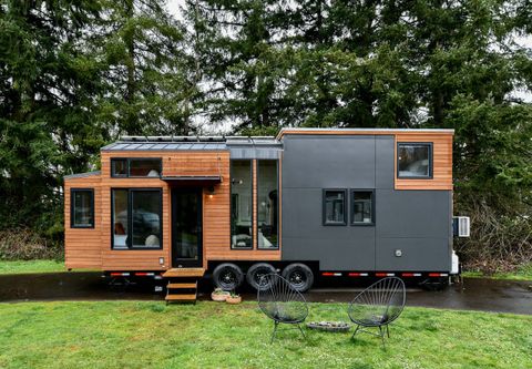 A Families Reprieve Tiny Home On Wheels - Modern - House Exterior ... pertaining to Tiny House On Wheels Custom Designed Tour