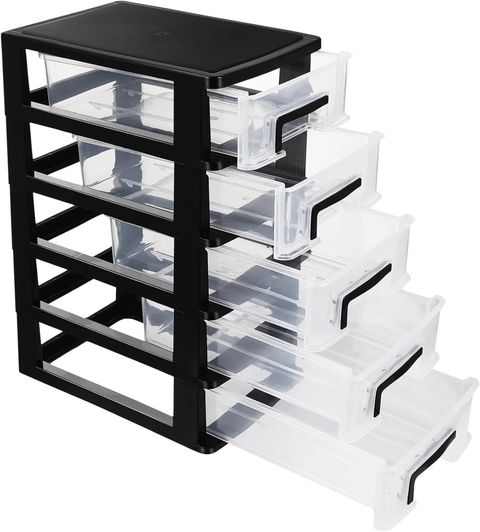 Amazon.com: Ciieeo Small Organizer Drawers Plastic Desk Storage Box ... regarding These 5 Small Organizers
