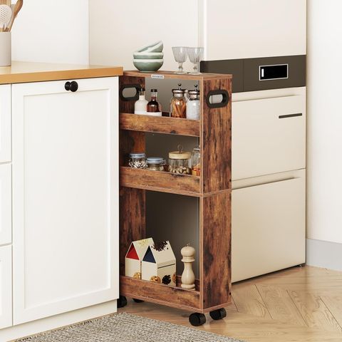 Amazon.com: Mahancris Slim Rolling Cart,4-Tier Kitchen Cart, Storage ... within The Slim Rolling Cart Mistake That Cost Me $800 (And How to Avoid It)