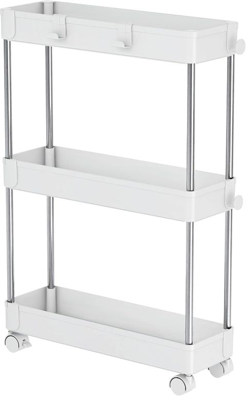Amazon.com: Minmallife 3 Tier Slim Storage Cart - Slim Rolling Shelf ... with regard to The Slim Rolling Cart Mistake That Cost Me $800 (And How to Avoid It)