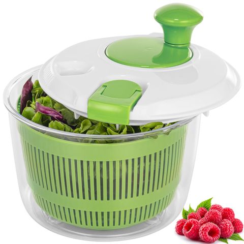 Amazon.com: Salad Spinner, Fruit And Vegetable Washer, Spin And Dry ... in Salad Spinner Brilliant Bathroom