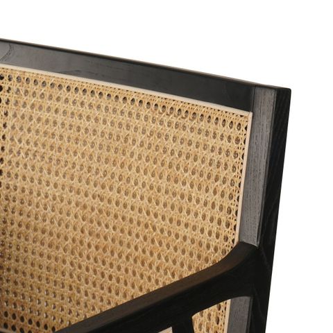 Antonia Cane Bar + Counter Stool - Brushed Ebony / Savile Flax 🔍 Find ... intended for Antonia Stool-Brushed Ebony-Savile Flax