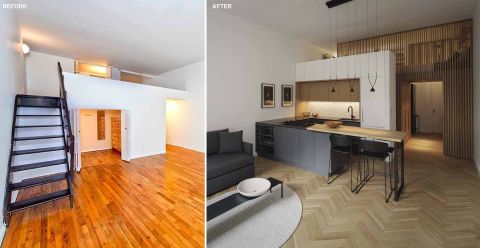 Before & After - The Complete Renovation Of A Small Loft Apartment - ᐅ ... intended for Cozy Rental Apartment Before After Tour