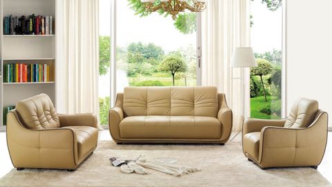 Beige Couches Leather At Kathleen States Blog within 63''X38''X40'' Modern Beige Leather Sofa And Loveseat