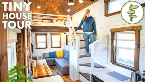 Big Beautiful Tiny House With Spacious & Modern Design - Full Tour ... for 331 Square Foot Tiny House Tour