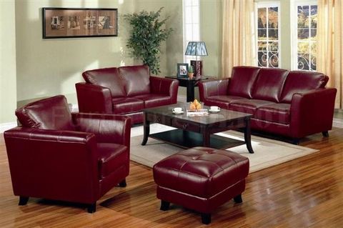 Burgundy Red Leather Sofa Set For Stylish Living Rooms inside Anders Leather Air Match Recliner Collection Burgundy 2 Piece