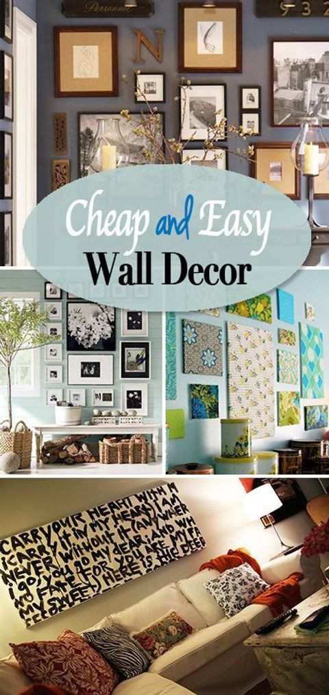 Cheap And Easy Diy Wall Decor Ideas • The Budget Decorator | Living ... in Diy Artwork Decorating Budget