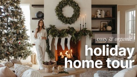 Christmas Home Tour | Organic, Minimal, Cozy | 12-Foot Tree, Table ... pertaining to Exploring Tiny Studio Homes During the Holidays