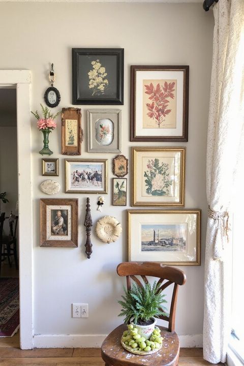 Curated Vintage Gallery Wall Ideas For Small Spaces, Rustic/Farmhouse ... regarding Wall Art Layering Secrets Professionals Use (That Beginners Miss)