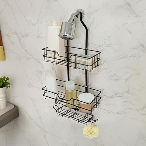 Cxhicluv Premium 3-Tier Hanging Shower Caddy Organizer For Bathroom ... for Bathroom Small Space Rustproof Caddy