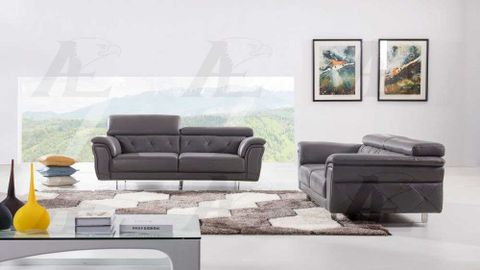 Dark Gray Italian Leather Sofa Aek 68 | Leather Sofas within Design Tips for Incorporating 68x38 Modern Gray Leather Sofa And Loveseat in Your Home