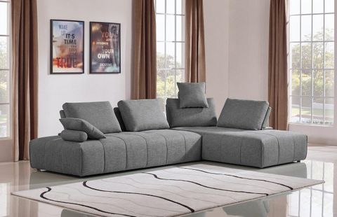 Divani Casa Edgar Modern Grey Fabric Modular Sectional Sofa By Vig ... within Divani Casa Brevig Modern Grey Fabric Sofa