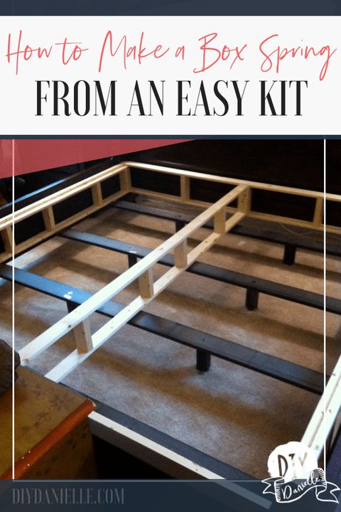 Diy Box Spring | Box Spring Bed Frame, Diy Box, Box Spring Cover within Struggling With DIY Box Spring Bed Frame? It's Probably This (And What to Do)