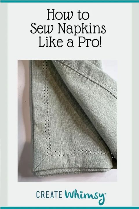 Diy Cloth Napkins - Easy To Make Sewing Tutorial - Create Whimsy within Diy Cloth Napkins Easy