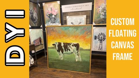 Diy: Custom Floating Frame - Youtube for Diy Custom Floating Frame