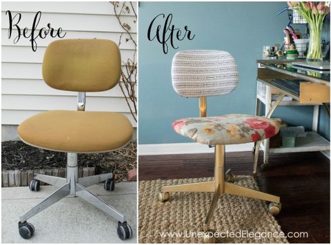 Diy Faux Fur Chair A Gold Glam Repurposed Project – Artofit in Creative Chair Makeover Ideas That Will Surprise Your Guests