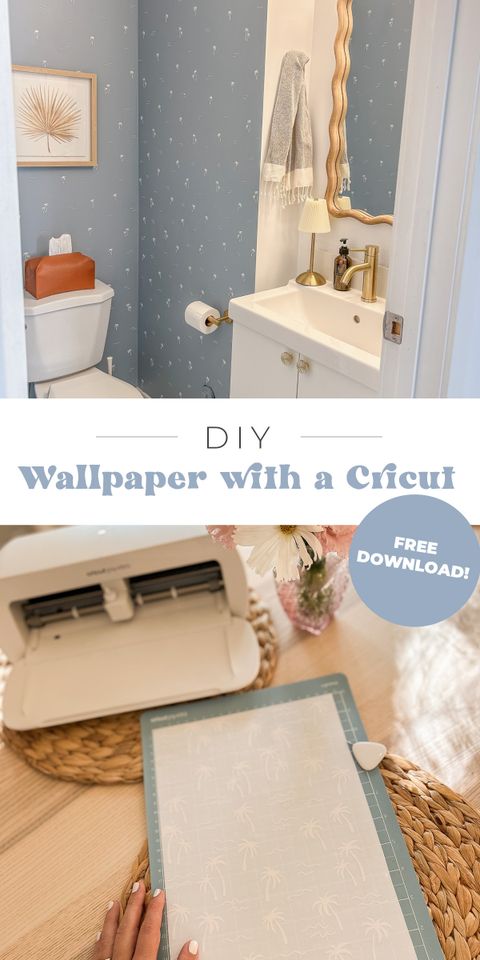 Diy Faux Wallpaper With A Cricut inside Struggling With DIY Faux Wallpaper as a Renter? Here's What's Wrong