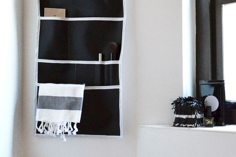 Diy Home Decor: How To Make A Vinyl Chalk Cloth Wall Organizer ... for Organize your classroom or office with this diy chalk cloth solution