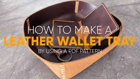 Diy Leather Wallet Tray | How To Make A Handmade Leather Valet Tray ... for Diy Leather Valet Tray