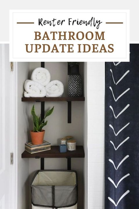 Diy Renter Friendly Bathroom Updates - Diy Huntress | Bathroom Update ... pertaining to Cool Renter Friendly Projects