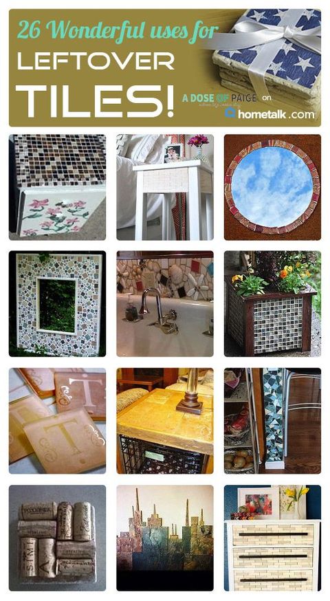 Diy Tile Projects For Leftover Tiles - A Dose Of Paige | Ceramic Tile ... within Diy Leftover Tiles Reuse