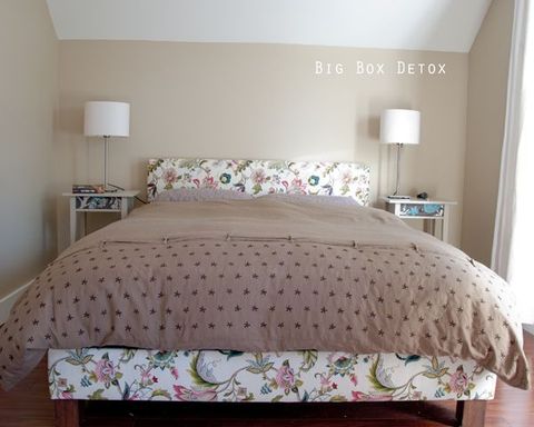 Diy Upholstered Box Spring | Simple Bed Frame, Diy Upholstered Bed, Diy ... in Diy Box Spring Bed Frame