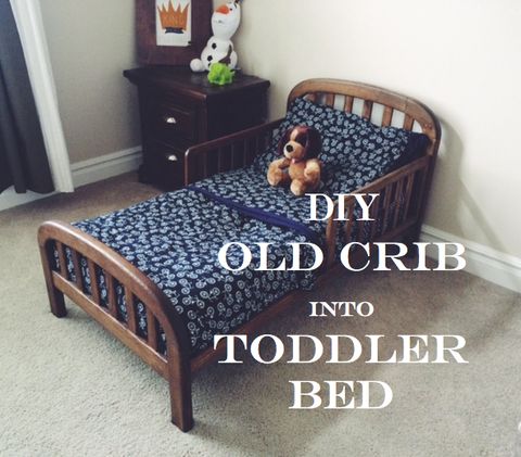 Do It Yourself Divas: Diy: Old Crib Into Toddler Bed within Diy Crib Toddler Bed Conversion