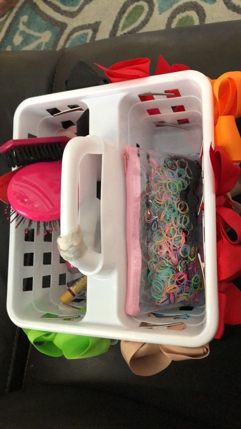 Dollar Tree Hair Caddy | Organize Your Daughter's Hair Products And ... with regard to Dollar Tree Essential Caddies