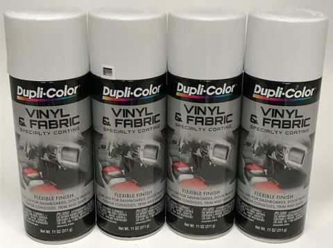 Duplicolor Hvp105 - 4 Pack White Vinyl & Fabric Spray Paint, 11 Oz Each ... pertaining to Why Most Vinyl Upholstery Painting Advice Is Outdated (And What Works)