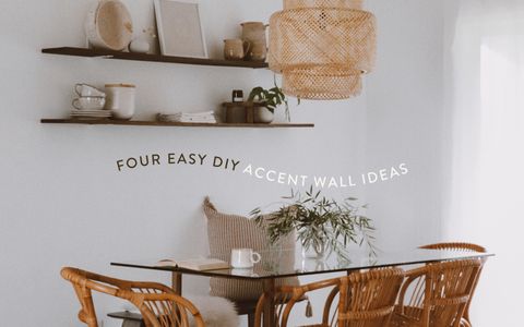 Easy + Affordable Diy Accent Wall Ideas - Sweet Bungalow for Diy Accent Wall Cheap