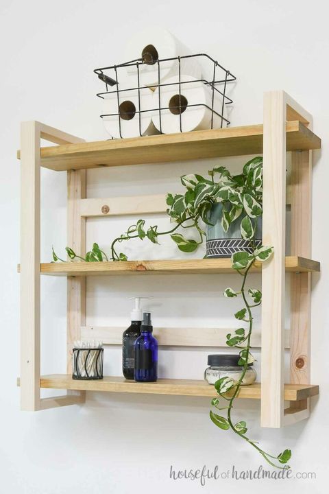 Easy Modern Wall Shelves Diy - Houseful Of Handmade for Diy Wall Shelving Storage