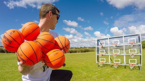 Epic Mini Basketball Trick Shots! - Youtube regarding The 7 Magic Basket Tricks I Regret Teaching My Kids