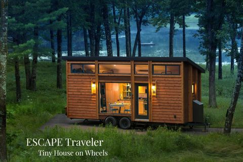 Escape Traveler - Tiny House On Wheels with Small Custom Home Wheels Tour