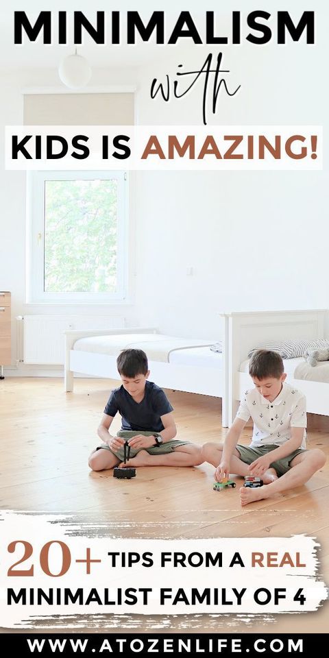 Family Minimalism: 20+ Life-Changing Tips For Simple Living As A Family ... for Struggling With Kids Room Organization? Here's What's Really Going Wrong