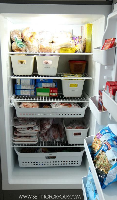 Five Easy Freezer Organizing Ideas | Freezer And Organizations inside Fridge Organizing Finds Double Space