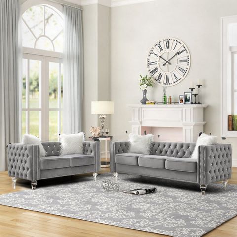 Grey Living Room Sets & Couches You'll Love | Wayfair inside The Psychology Behind Choosing Light Gray Living Room Furniture