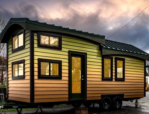 Guided Tour Manufactured Prefab Adu And Tiny House On Wheel Facilities ... in Tiny House On Wheels Family Tour