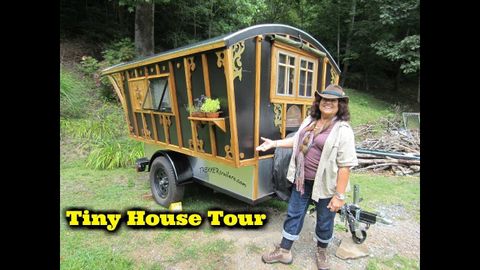Gypsy Tiny House On Wheels Tour - Youtube inside Small Custom Wheels House Tour