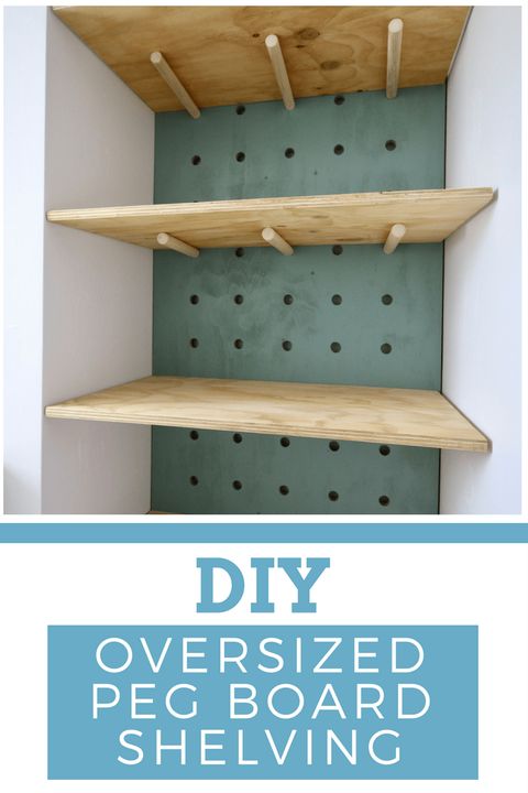 How To Build A Pegboard Shelf At Evelyn Mcelroy Blog regarding Diy Modern Pegboard Shelving