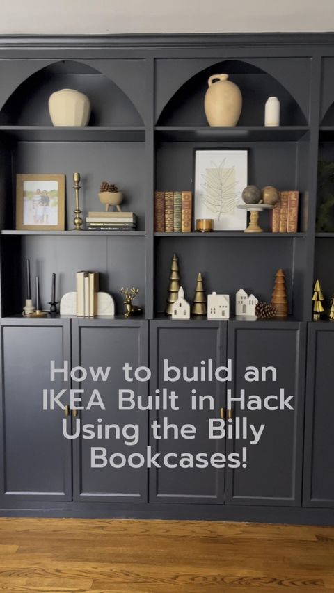 How To Build Easy Built-Ins From Ikea Billy Bookcases | Ikea Built In ... with regard to Ikea Billy Studio Unrecognizable