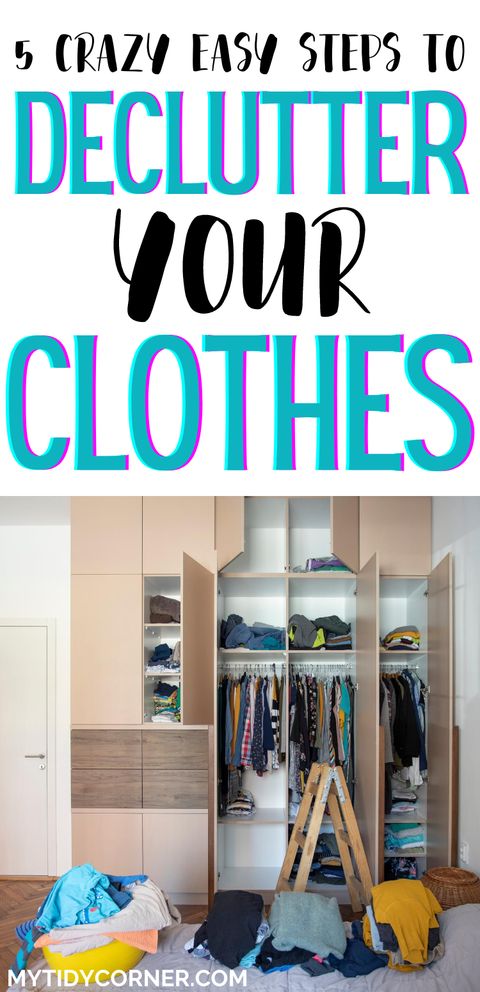 How To Declutter Clothes - Decluttering Ideas In 5 Steps | Declutter ... with Master your closet space with this step-by-step approach