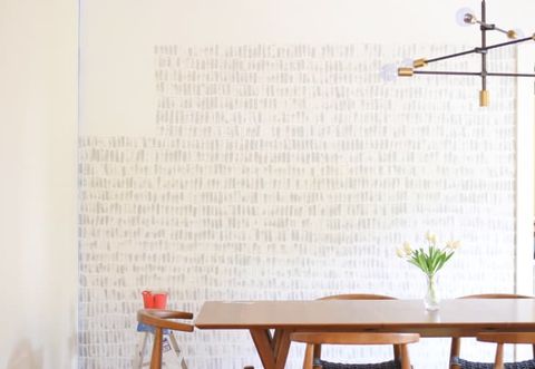 How To Diy Faux Wallpaper The Easy Way: Photo Tutorial | Apartment Therapy for Struggling With DIY Faux Wallpaper as a Renter? Here's What's Wrong