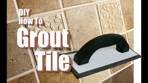 How To Grout Tile Easy Diy Project - Youtube inside Diy Grout Tile Bathroom