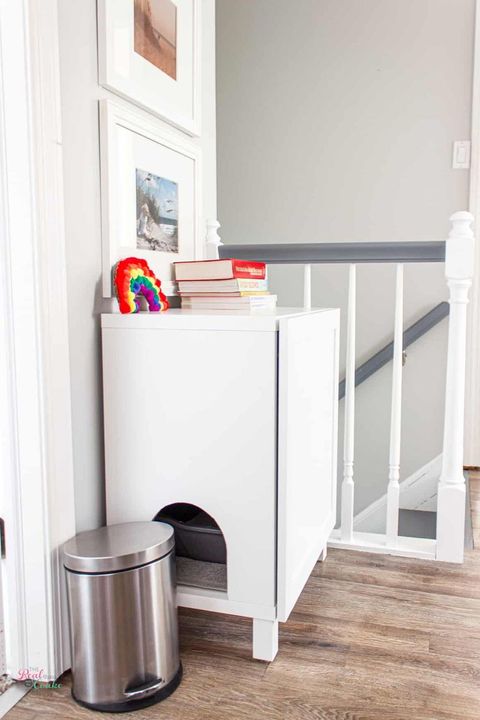 How To Make A Diy Hidden Litter Box From An Ikea Cabinet | Litter Box ... intended for Struggling With DIY Hidden Litter Bookcase? Here's What's Really Going Wrong