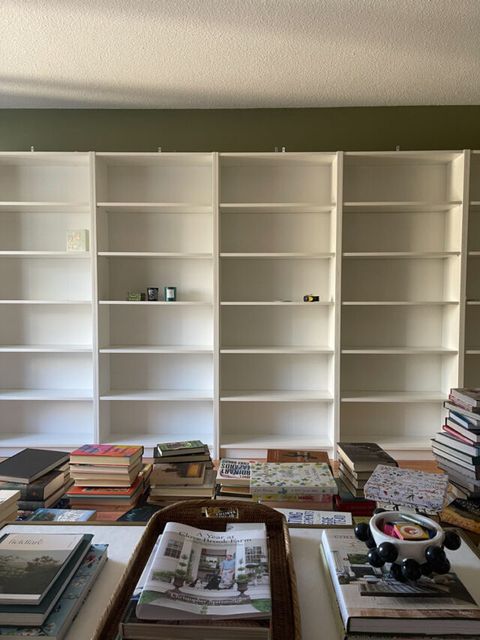 Ikea Billy Bookcase Hack: The Saga Of The “Built-In Bookshelves” - York ... in Ikea Billy Studio Transformations That Completely Change Your Space