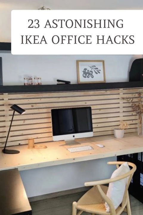 Ikea Work Desk, Ikea Desk Hack Home Offices, Ikea Workspace, Ikea ... within Struggling With Your Ikea Vertical Stand? Here's What's Actually Wrong