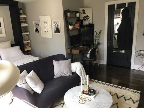 Impressive Studio Apartment Design Ideas 350 Square Feet Pics - Home ... inside Smart Storage Solutions Studio Apartment 350 Sq Ft Tour