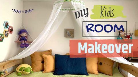 Kids Room Makeover On A Budget | Diy Rented House Room Decoration Ideas ... within Creative room makeovers that cost less than you think