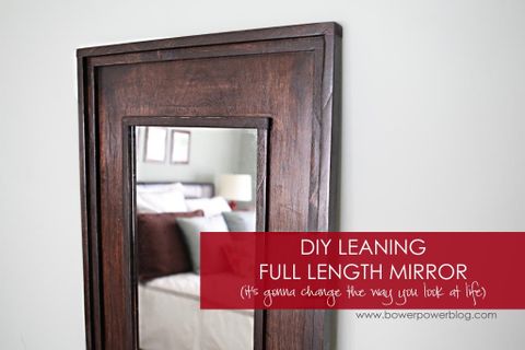 Leaning Floor Mirror Diy - Bower Power for Building Your Own Leaning Floor Mirror Frame from Scratch