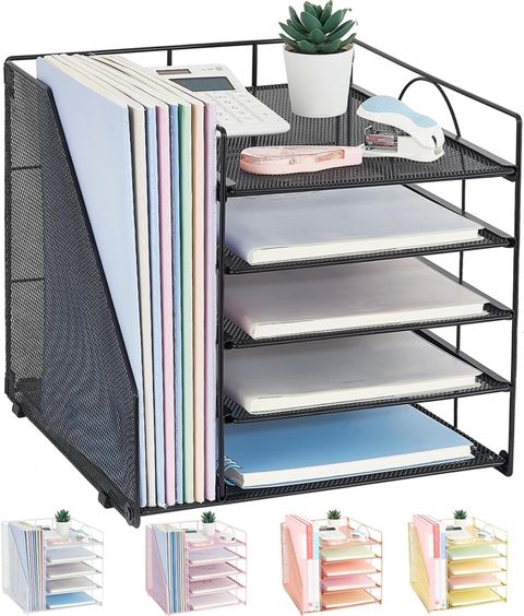 Leketree Desk Organizers And Accessories, 5-Tier Paper Letter Tray ... within These 5 Small Organizers